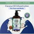 thumbnail image 5 of Coco Fiji Face & Body Lotion Infused With Coconut Oil | Lotion for Dry Skin | Moisturizer Face Cream & Massage Lotion for Women & Men | Night Blooming Jasmine 12 oz, Pack of 1, 5 of 7