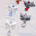 thumbnail image 3 of MOMOJIA Metal Wing Pendant With Rhinestones Accent Sewing Embellishment Craft Component, 3 of 9