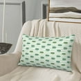 thumbnail image 5 of Lsque Cute Crocodile Pattern Pillow Case – Soft & Cozy Throw Pillow Cover, Hypoallergenic Cushion Case for Sleeping Women with Envelope Closure-14"x20", 5 of 6