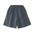 thumbnail image 4 of Women High Waist Wide Leg Loose Casual Shorts With Pockets Plus Size Beach Vacation Daily Loungewear Walking Outfits, 4 of 4