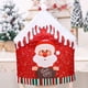 thumbnail image 5 of Inteprter Sombrero de Navidad Funda para silla Impresión de dibujos animados Sala de estar Comedor Arreglo Suministros Papá Noel Elk Muebles Funda para Kits de decoración para fiestas Papá Noel Inteprter HA069379-01, 5 of 6