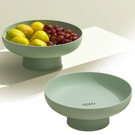 

GZJCKJY Fruit Plate Living Room Fruit Plate Household Multifunctional Drainable Fruit Basket Snack Candy Plate Xiaoya Plate