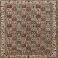 thumbnail image 1 of Ahgly Company Indoor Square Traditional Light French Beige Brown Persian Area Rugs, 4' Square, 1 of 6