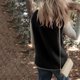 thumbnail image 5 of Sudadera informal de manga larga sin capucha para mujer, chaqueta holgada de manga larga, color liso, para salir, para otoño e invierno, 5 of 8