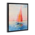 thumbnail image 3 of Stupell Industries Peachy Sails Impression Black Framed Floater Canvas Wall Art, design by LSR Design Studio, 31 x 25, 3 of 9