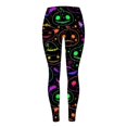 thumbnail image 4 of Halloween Leggings for Women Pumpkin Tights Pants Halloween Outfit Funny Fall High Waist Athletic Tights Stretchy Cute Yoga Legging, 4 of 4