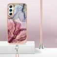 thumbnail image 3 of Case for Samsung Galaxy A25 5G, Adjustable Detachable Crossbody Strap Neck Strap Silicone Bumper Marble Painted TPU Ultra Thin Shockproof Protective Phone Case Cover for Galaxy A25 5G, Rose, 3 of 7