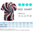 thumbnail image 4 of Rebaike Tie-Dye T-shirt American Flag Graphic Tee Shirt, 4 of 7