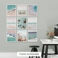 thumbnail image 4 of PixonSign Adhesive Canvas Print Wall Art Set - Tropical Blue Ocean Beach Waves Posters - Set of 9 Boho Nature Seaside Rustic Photography Wall Décor for Living Room, Bedroom, Office - 12"x16", 4 of 5