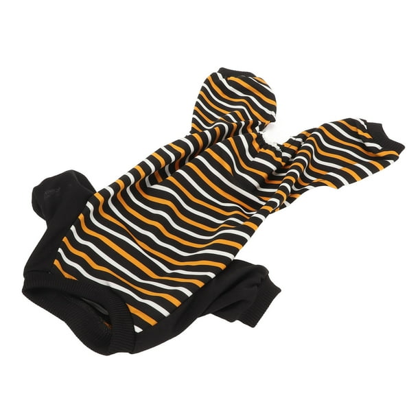 Pijama A Rayas Para Cachorros, Transpirable, Lavable A Máquina, Ropa De Dormir Cómoda Para Perros, Cintura Elástica Suave Para El Hogar Para Perros ANGGREK SG