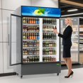 thumbnail image 7 of M optimized 24.7 Cu. Ft. Commercial Glass Door Refrigerator, LED Display Fridge with Adjustable Shelves for Restaurants, Stores & Home Use, 7 of 7