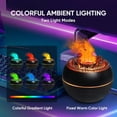 thumbnail image 2 of Essential Oil Diffuser, Volcano Fire Flame Aromatherapy Diffuser, 360ml Ultrasonic Cool Mist Humidifier, Scent Aroma Diffuser with 7 Colors Light, Timer & Auto Shut-Off for Home, Room (Black), 2 of 5