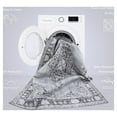 thumbnail image 3 of Well Woven Machine Washable Nile Tarifa Vintage Bohemian Medallion Floral Border Grey 7'7" x 9'6" Area Rug, 3 of 8