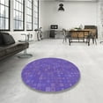 thumbnail image 4 of Ahgly Company Machine Washable Indoor Rectangle Transitional Purple Amethyst Purple Area Rugs, 2' x 5', 4 of 7