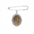 thumbnail image 1 of Feather Animal Snake Pattern Brooch Pin Dress Shirt Shawl Clips, 1 of 3