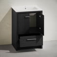 thumbnail image 5 of Virage 24" Freestanding Bathroom Vanity in Black Oak with Sink Top, 5 of 8