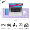 thumbnail image 5 of Chic Pastel Checkered Desk Mat: Office Decor, Extra Large Mouse Pad and Laptop Pad, Game Mat - for Work or Play, Size 31.5x11.8in., 5 of 7