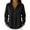 Black, variant on Denim Pullover Shirts for Women Long Sleeve Collared Half Button Relaxed Fit V Neck Casual Tops