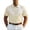 Beige, variant on Men's Western Shirt Short Sleeve Embroidered Cowboy Casual Snap Button Shirt