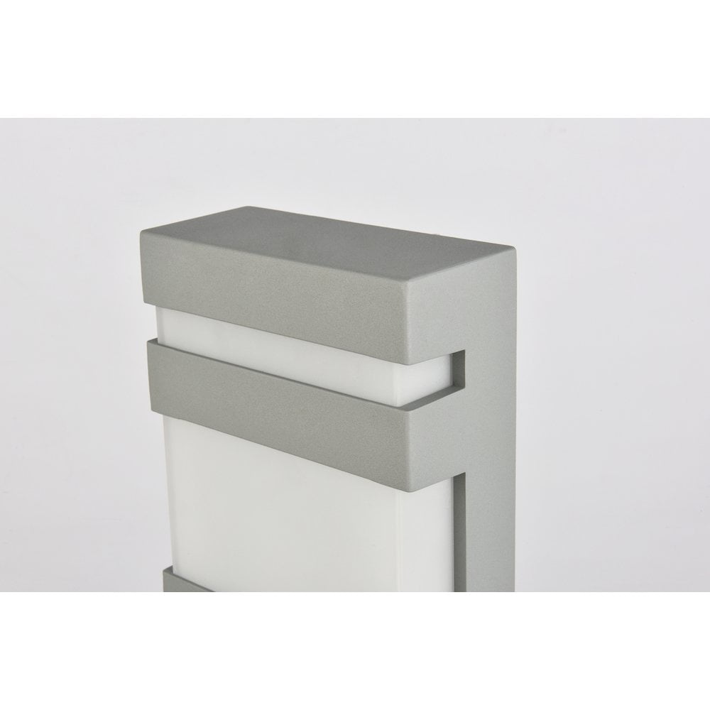 Raine Integrated LED wall sconce in silver