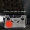 thumbnail image 3 of ZheElen Rechargeable AM/FM Portable Radio With Solar Charging Solar this multi-functional outdoor SOS Powered Hand Cranked Radio NOAA Dynamo, 3 of 6