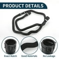 thumbnail image 4 of Manguera del radiador Unique Bargains Manguera de calefacción del radiador Manguera de salida del radiador No.17127519259 para BMW 530i 2004-2005 Tubo de refrigerante de goma negro 1 Pc, 4 of 6