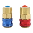thumbnail image 3 of Qiilu Paire de Raccords Fluorés pour Climatiseur de Voiture R134a Connecteurs Rapides pour Réfrigérant R134a, Connecteurs Rapides pour Climatiseur, Coupleurs Rapides, 3 of 8