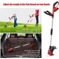 thumbnail image 6 of Belita Amy Weed Wacker Cordless Brush Cutter,Electric Brush Cutter Stringless Weed Eater Battery Weed Wacker Battery Powered by 2Pcs 13000mAh Batteries,String Trimmer for Lawn Garden,Lightweight, 6 of 8