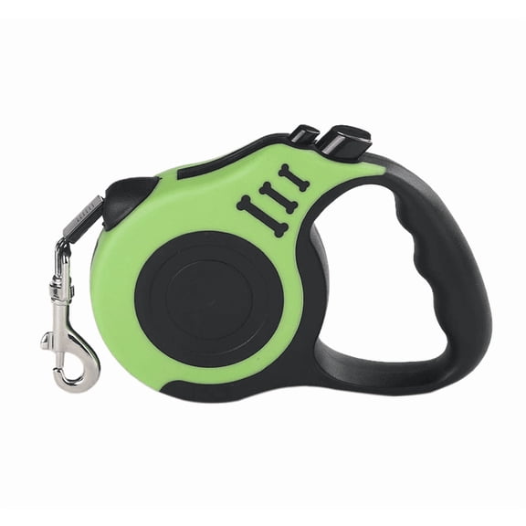 16.5 ft Retractable Dog Leash Automatic Pet Walking Lead with Comfortable Handle Green