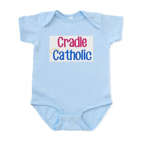 CafePress - Cradle Catholic Body Suit - Baby Light Bodysuit, Size Newborn - 24 Months