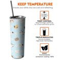 thumbnail image 7 of Cat Tumbler with Lid and Straw Cat Lover Coffee Cup Mugs, Cat Lovers Gifts for Women Mom,20oz Cat Skinny Insulated Stainless Steel Travel Tumbler with Lid, 7 of 7