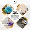thumbnail image 4 of Ample Decor 100% Cotton White Hand Towel for Bathroom Set of 2- Super Soft, Quick-Dry, Highly Absorbent, Popcorn Textured - Mulaayam Collection - 18 X 28 Inch, 4 of 5