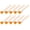 Size 3, variant on 10Pcs Artist Flat Paint Brushes Set Soft Bristle Handle with Gloves for Wall Cabinet Fence and Edges Painting