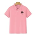 thumbnail image 5 of XXWXYD Girls Boys Sports Tennis 𝐏𝐨𝐥𝐨 Shirts, Kids School Uniform Quick-Dry Tops, Cute Tropical Button Shirt Summer Hawaian Style Comfort Fit, 5 of 8
