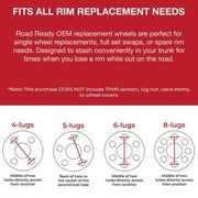 Wheel Rim for 2014-2019 Toyota Corolla 16 in Silver Aluminum Rim Direct Fit