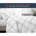 thumbnail image 2 of SGI Queen Diamond Ruffle Comforter Set Microfiber 3 Piece White, 2 of 5