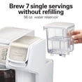 thumbnail image 4 of Hamilton Beach FlexBrew Trio Cafetera de 2 vías, compatible con cápsulas o molidos K-Cup, porción individual y olla completa de 12 c, blanca con detalles de acero inoxidable, preparación rápida, 4 of 5