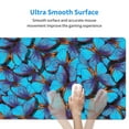thumbnail image 4 of Sikiie Blue Butterflies Mouse Pad, 16x29.5 Mousepad Desk Mat in Anti-Slip Rubber Mousepads Mat for Game Office Laptop Computer, 4 of 8