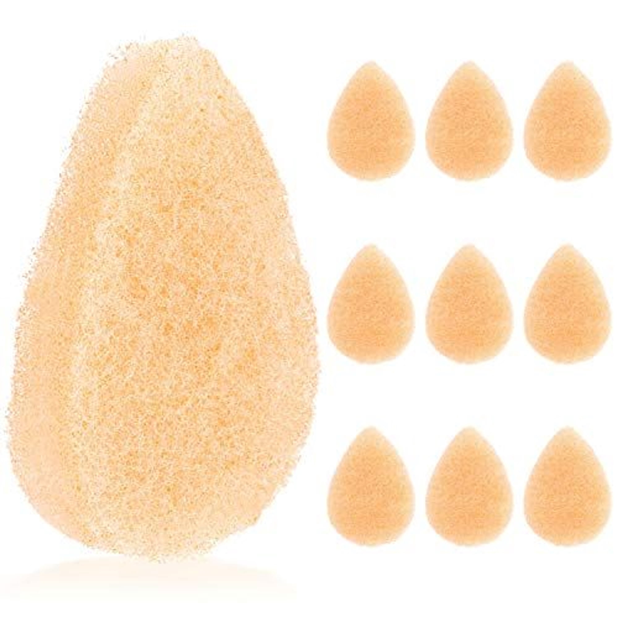 Impresa 10-Pack Peach Facial Sponge for Daily Cleansing and Exfoliating