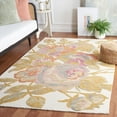 thumbnail image 2 of SAFAVIEH Blossom Theresa Floral Area Rug, Ivory/Green, 6' x 6' Square, 2 of 8