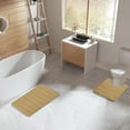 thumbnail image 6 of Soft Foam Bathroom Rug & Toilet Mat Set | Non-Slip Bath Mat | Super Absorbent & Machine Washable | Modern Style for Kids & Adults, 6 of 7