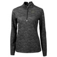 thumbnail image 2 of Women's Cutter & Buck Black Purdue Boilermakers Traverse Camo Quarter-Zip Pullover Top, 2 of 3