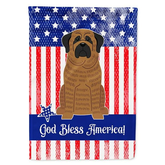 Carolines Treasures BB3010CHF Patriotic USA Mastiff Brindle Flag Canvas House Size