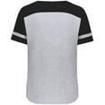 thumbnail image 5 of Augusta Sportswear 2914.73S.S Ladies Fanatic 2.0 T-Shirt, Grey Heather & Black - Small, 5 of 5