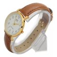 thumbnail image 2 of Reloj Q&q Qyq Q979j104y Casual Cuero Mujer Dama + Estuche Color De La Correa Marrón Oscuro, 2 of 4