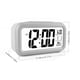 thumbnail image 4 of Sidaley Reloj despertador de pantalla Digital dormitorio Sensor de temperatura termómetro retroiluminación calendario portátil Snooze relojes Electrónica Blanco, 4 of 6