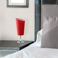 thumbnail image 6 of Mod Lighting and Decor Mini Table Lamp with Angled Shade - 12.5" - Silver and Red, 6 of 8