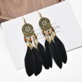 thumbnail image 5 of Pendientes de plumas estilo corte retro de moda 2PCS TIPO4, 5 of 5