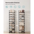 thumbnail image 3 of Estante para zapatos SONGMICS 10 niveles metal almacenamiento 20 pares negro ULSA25BK, 3 of 9