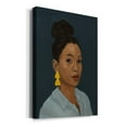 thumbnail image 2 of Figure in Yellow Earring Premium Gallery Wrapped Canvas - Ready to Hang, 2 of 9